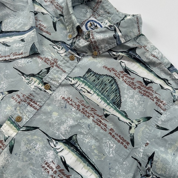 Men’s AFTCO Blue Water Wear Shirt
Size Large​ - Picture 2 of 6